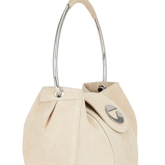 New in Box Coperni Large Ring Bag Beige Silver - Picture 6 of 12